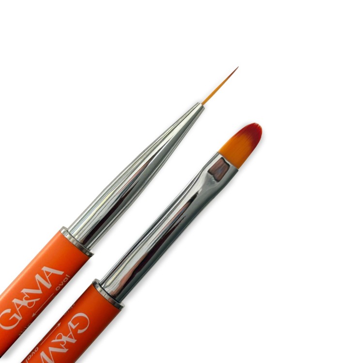 Кисточка Brush Orange double-sided - nailyday.shop  