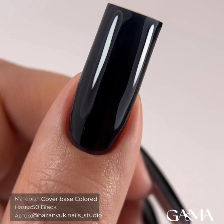 Cover base Colored 050 Black 15 мл - nailyday.shop 02