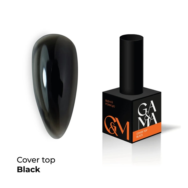 Cover top Black 10 ml - nailyday.shop 01 