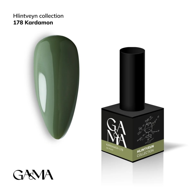 Гель лак Hlintveyn collection 178 kardamon 10 ml - nailyday.shop 01 