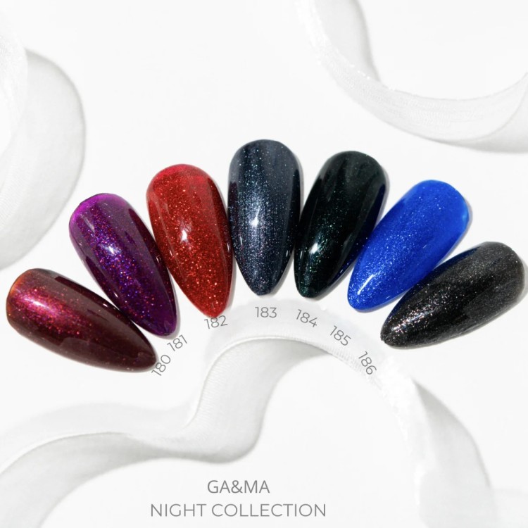 Gel polish color Night collection 180 Cherry dragon 10 ml - nailyday.shop 02