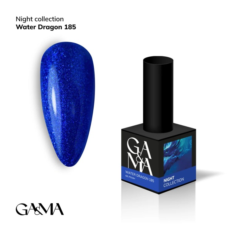 Гель лак Night collection 185 Water dragon 10 ml - nailyday.shop 01 