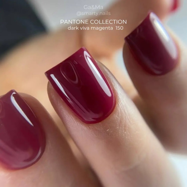 Гель лак Pantone collection 150 dark Viva Magenta 10 мл - nailyday.shop 02