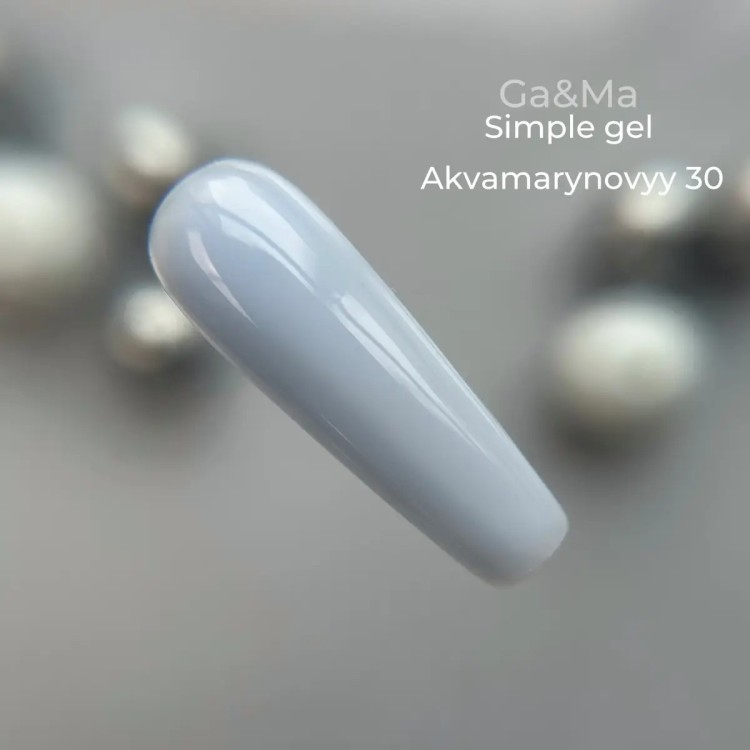 Simple gel 030 Akvamarynovyy 15 ml - nailyday.shop  